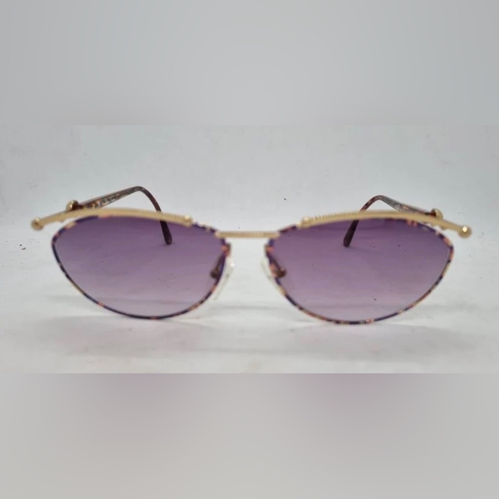 Vintage PALOMA PICASSO 3778 48 sunglasses 80s optyl purple